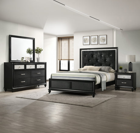 Lila Black Bedroom Group set