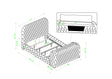 Natalia Bed - Grey