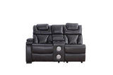 (Power) Lhf Loveseat with Console / Speaker / Led Light / Power Headrest - Grey