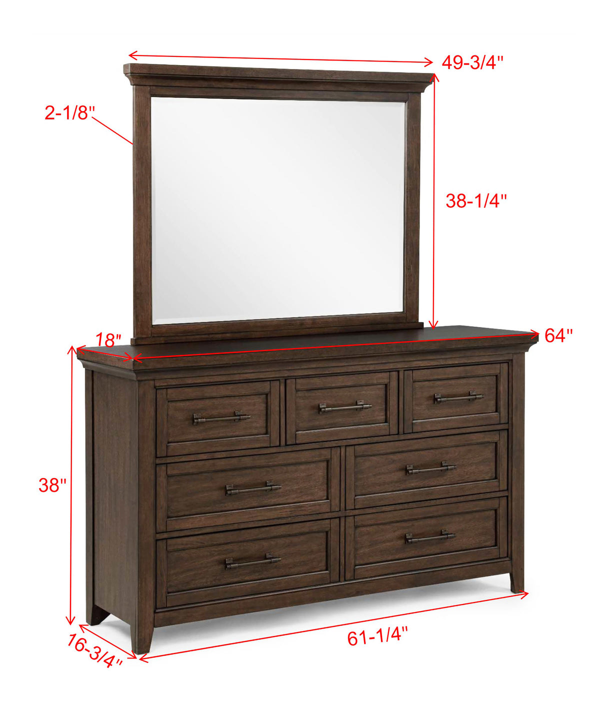 Beckett Dresser - Brown