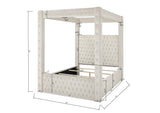 Annabelle Canopy Bed Black King bed