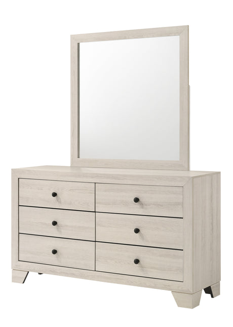 Atticus Bedroom Group White dresser and mirror