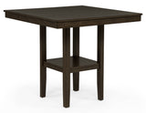 Lester 5-Piece Ctr Height Table Set Brown