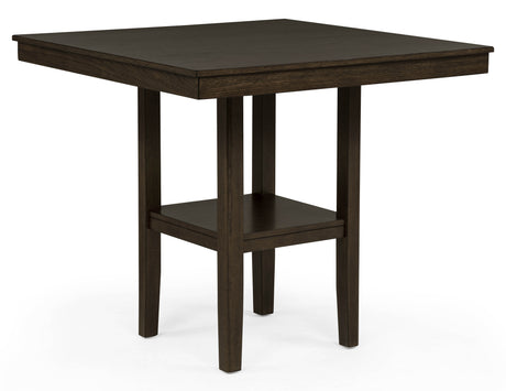 Lester 5-Piece Ctr Height Table Set Brown