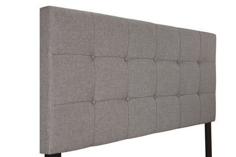 Florence Full Hb+Fb+Side Rail Grey Queen bed