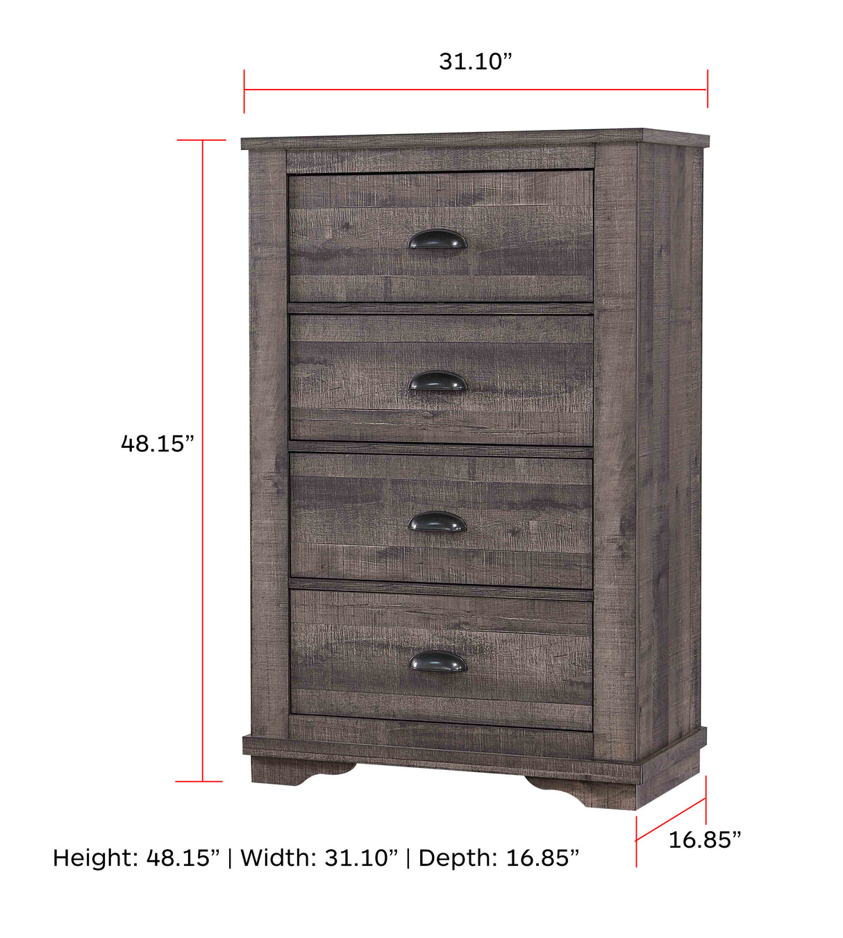 Coralee Bedroom Set Grey