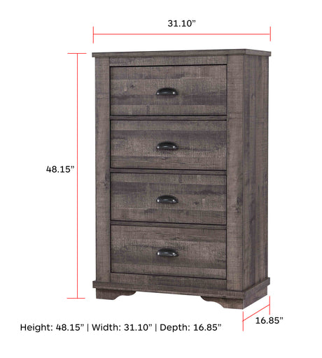 Coralee Bedroom Set Grey