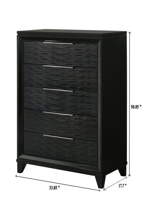 Cressida Bedroom Group Black chest