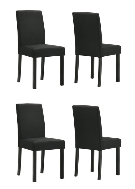 Resia Side Chairs (Set of 2) - Gold Black