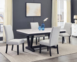Varley Marble Table/Wing Chairs,Bench