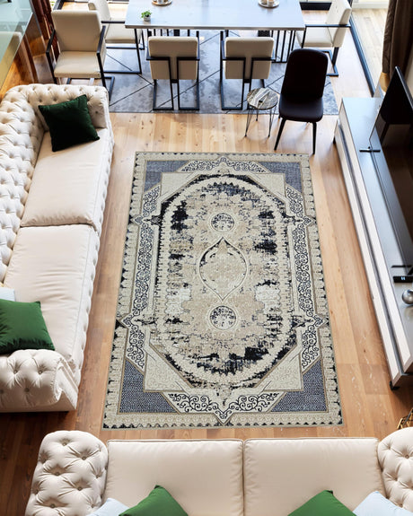 Jericho Area Rug 9955 Blue