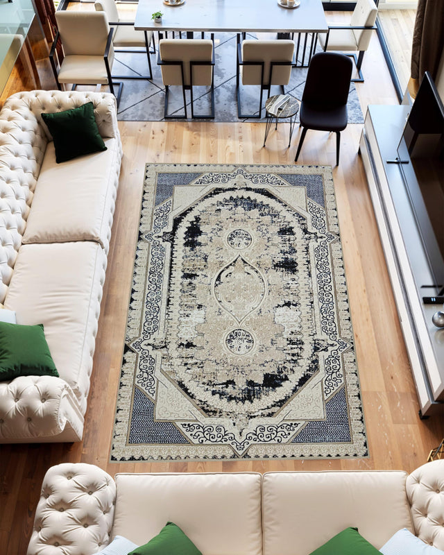 Jericho Area Rug 9955 Blue