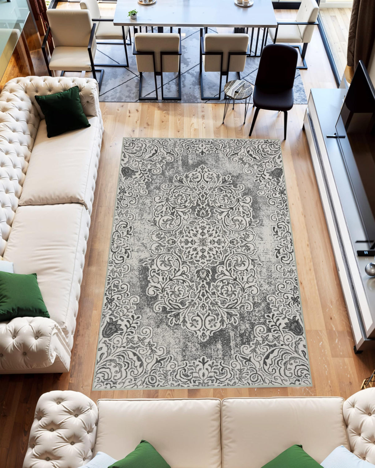 Jericho Area Rug 9956 Grey