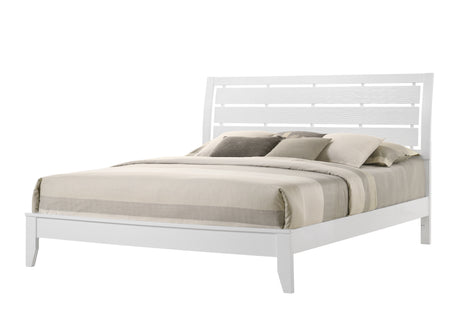 Evan White Bedroom Group King bed