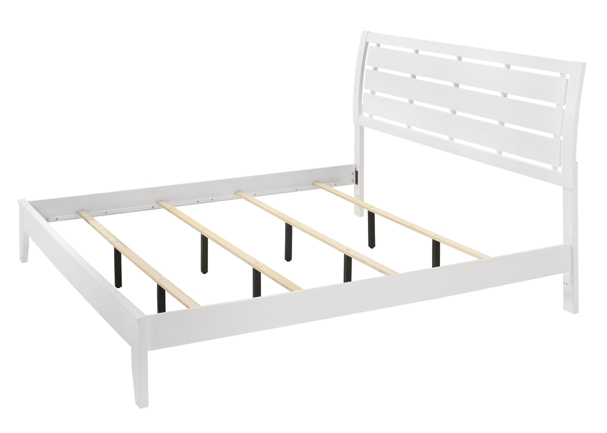 Evan White Bedroom Group King bed