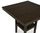 Lester 5-Piece Ctr Height Table Set Brown
