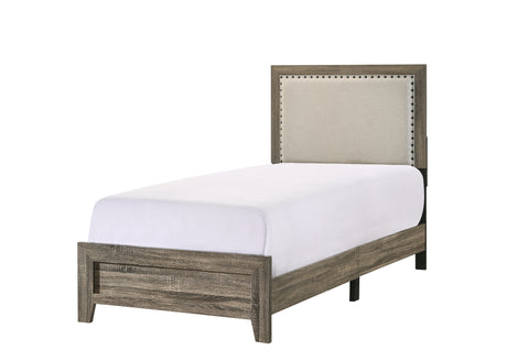 Millie Upholstered Bed Group Grey