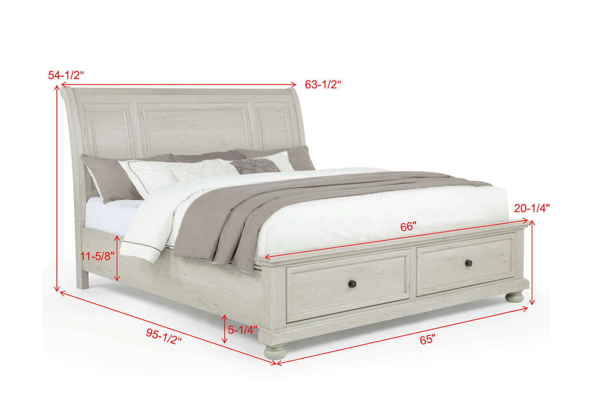 Claribelle Bedroom Group White Queen bed