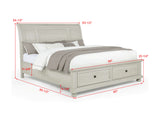 Claribelle Bedroom Group White Queen bed