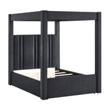 Jayla Canopy Bed Black