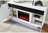 Lily White Entertainment Unit 72 W Led Speakers Crystal Inserts