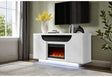 Lily Dark Grey Entertainment Unit 72 Inch W Led Speakers Crystal Inserts