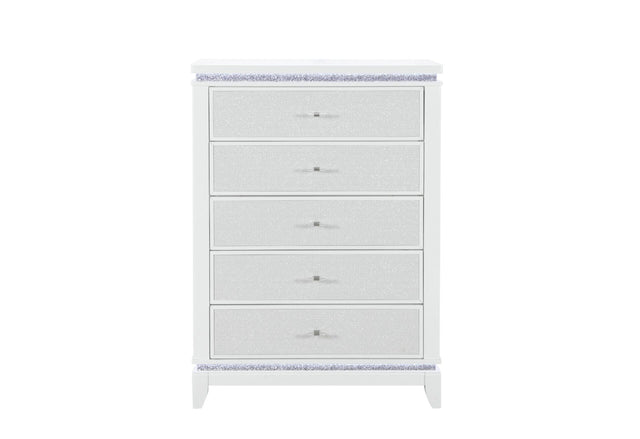 Alina White Chest with LED