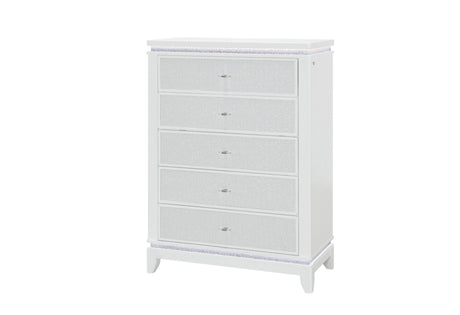 Alina White Chest with LED