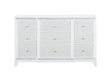 Alina White Dresser with LED
