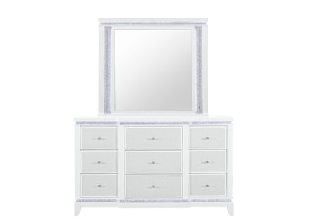 Alina White Mirror with LED