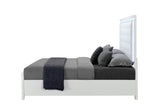 Alina White Queen Bed with LED