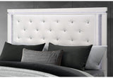 Alina White Full Bed with LED