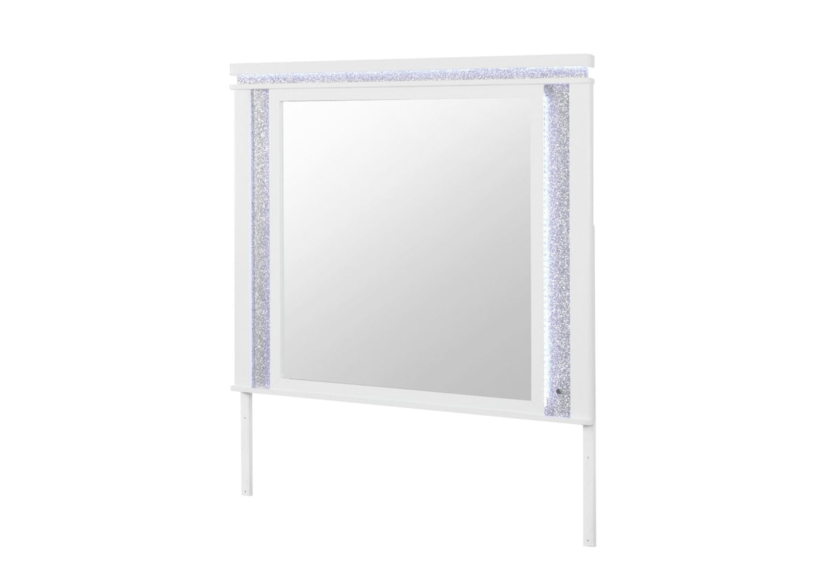 Alina White Mirror with LED