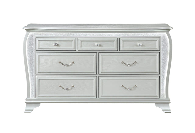 Aria Silver Dresser with LED