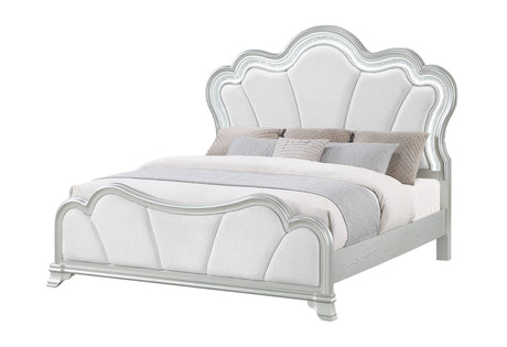 Aria Silver King Bed with LED