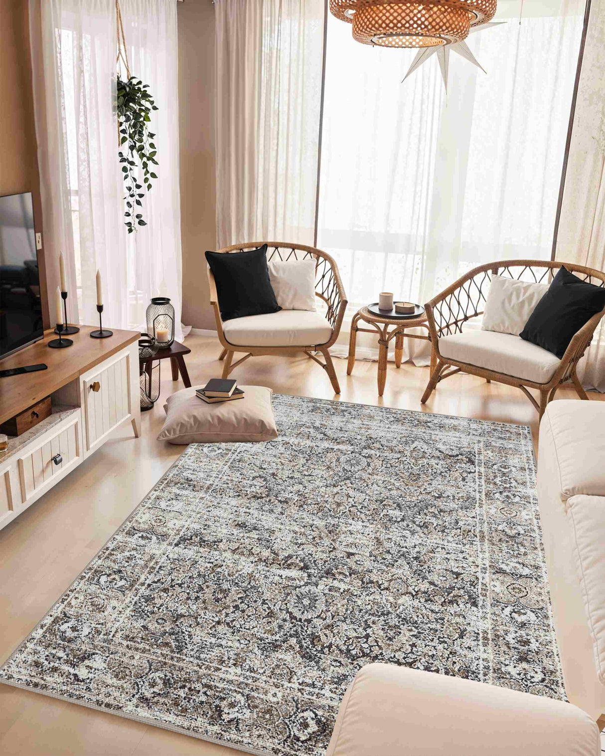 Aurora Area Rug 9913 Grey