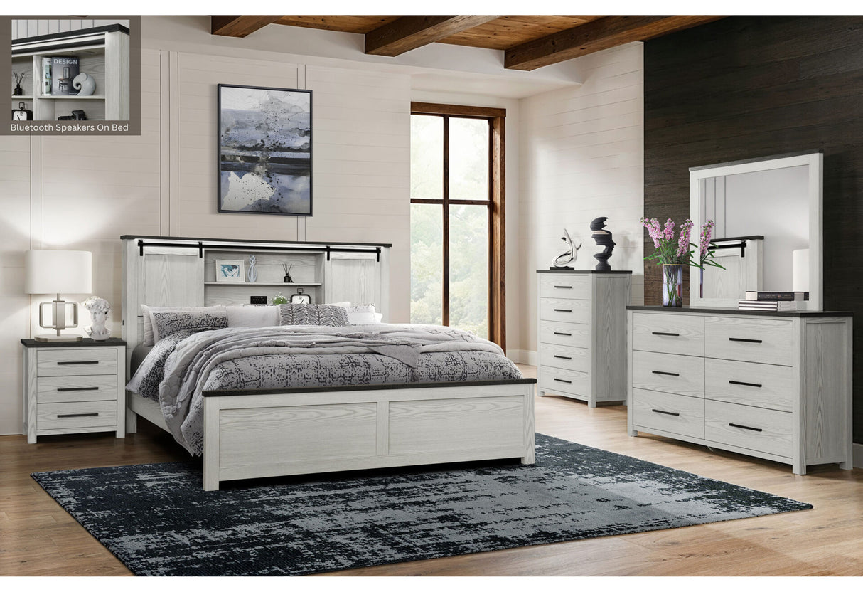 Ava Beige Full Bed Group