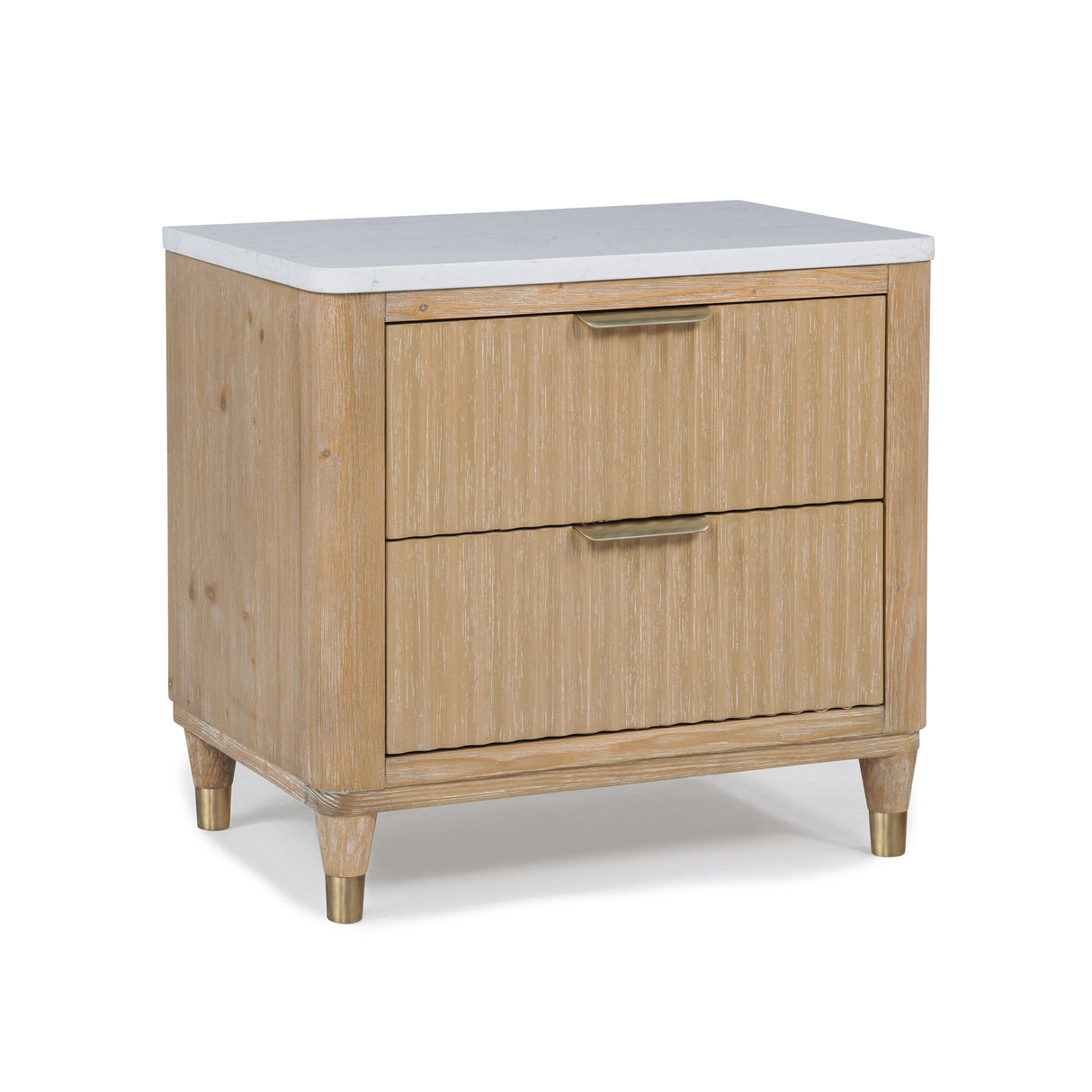 KARA NIGHT STAND-CERUSED NATURAL