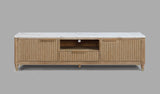 KARA TV STAND-CERUSED NATURAL
