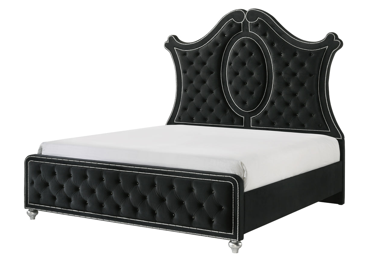 Cameo Black King Bed