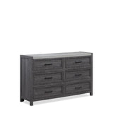 Mara Gray 4-Piece (Queen Bed, Dresser, Mirror, Nightstand)