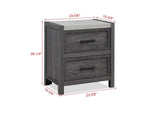 Mara Gray 4-Piece (Queen Bed, Dresser, Mirror, Nightstand)