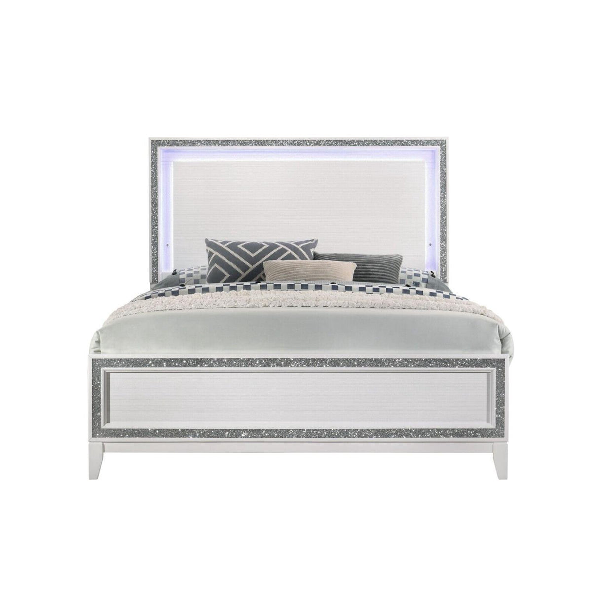 Tala White 5-Piece (King Bed, Dresser, Mirror, Nightstand, Chest)