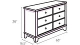Tala White 5-Piece (King Bed, Dresser, Mirror, Nightstand, Chest)