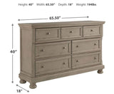 Carson Grey 5-Piece (Queen Bed, Dresser, Mirror, Nightstand, Chest)