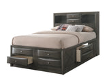 Emily Grey Queen Storage Bed