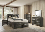 Emily Grey Queen Storage Bed