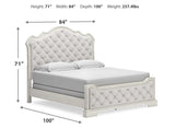 Zayden White 5-Piece (King Bed, Dresser, Mirror, Nightstand, Chest)