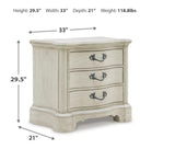 Zayden White 5-Piece (King Bed, Dresser, Mirror, Nightstand, Chest)
