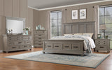 Jaxon Light Grey 3-Piece (King Bed, Dresser, Mirror)